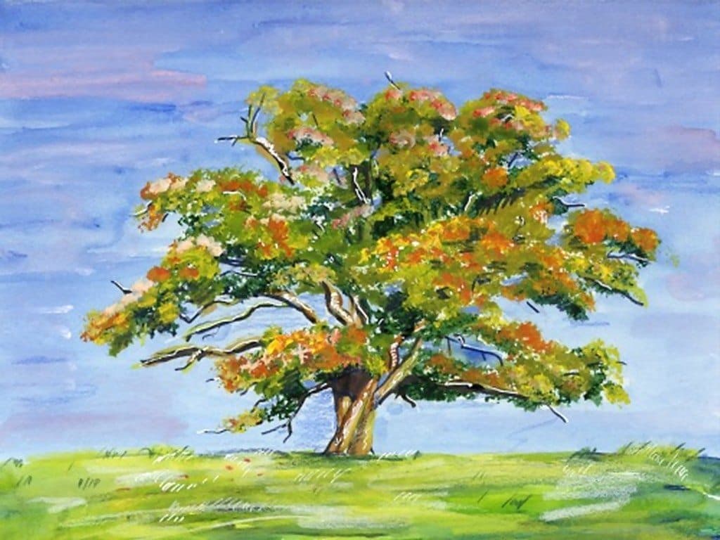 Cómo pintar árboles